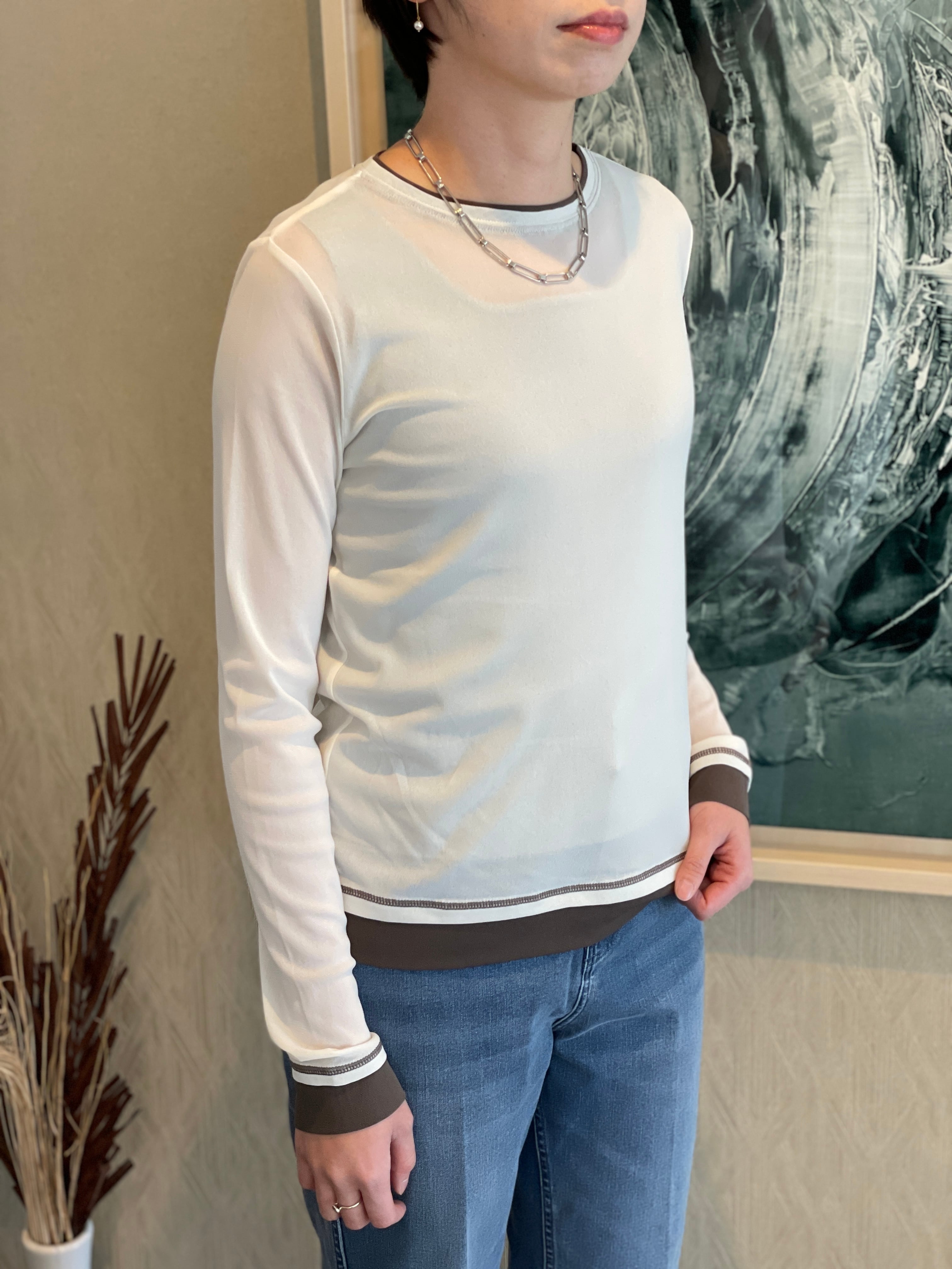 ワンランク上のスタイリングが叶う◎バイカラーシアートップスpage-visual