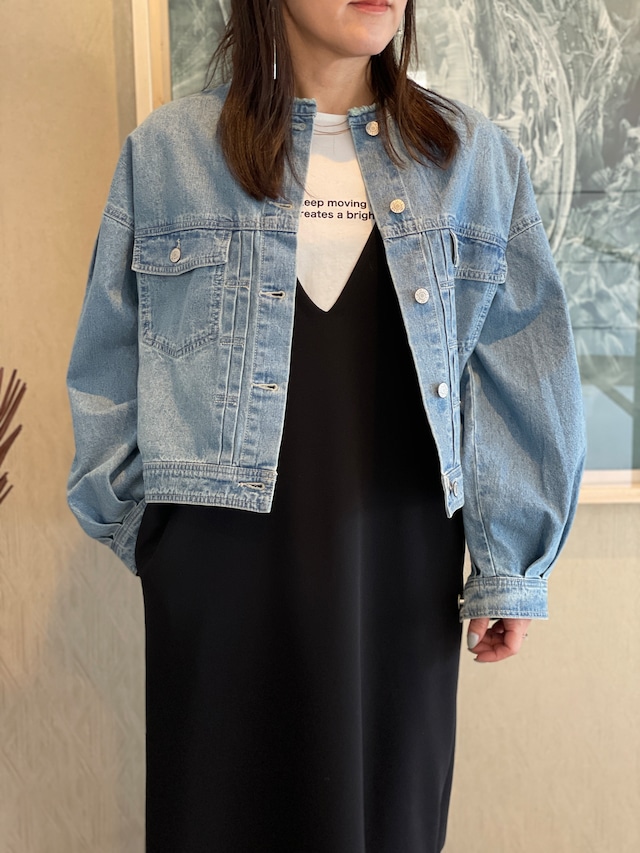 大人女子の必需品！！ノーカラーデニムジャケットpage-visual